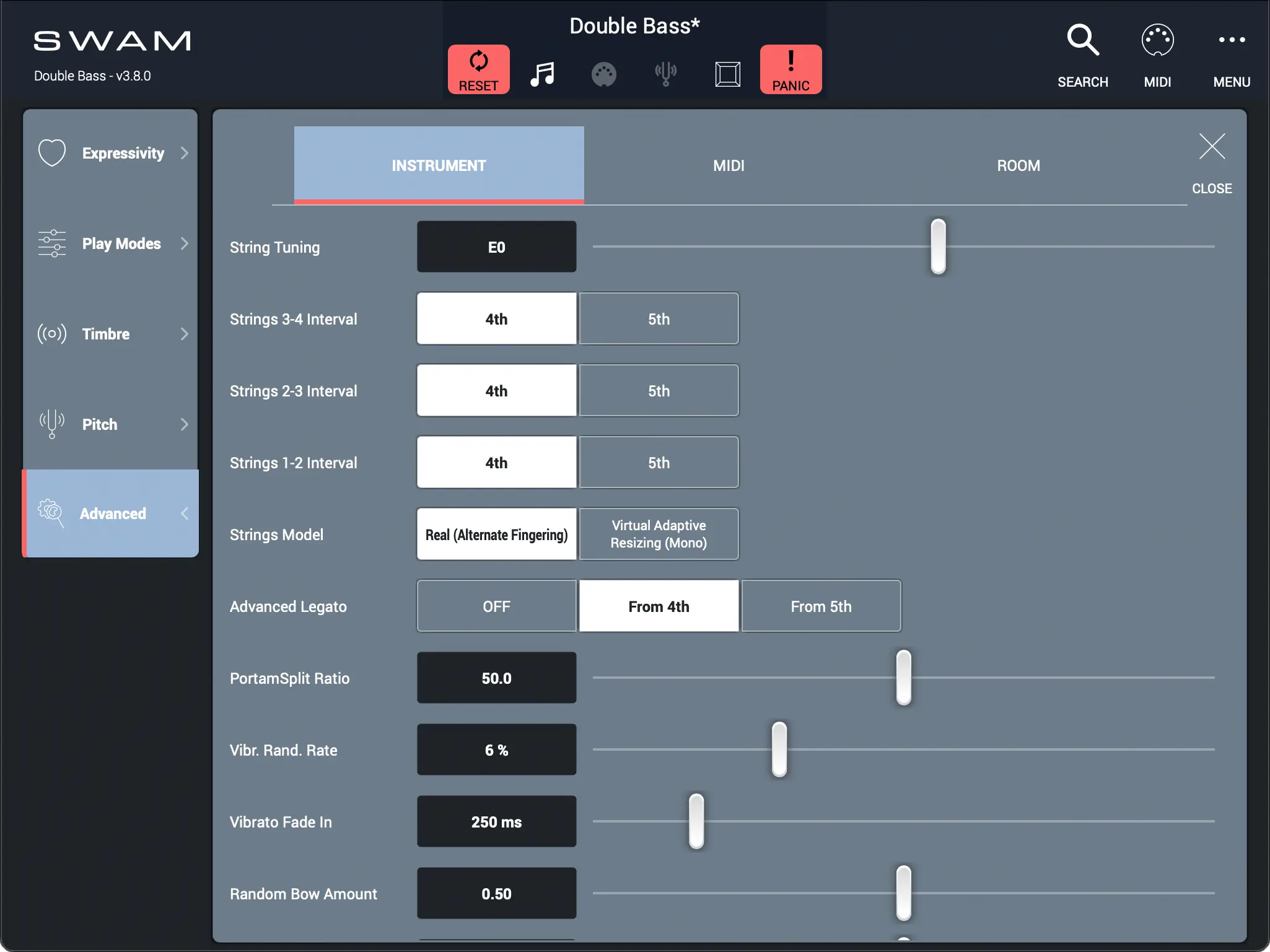 Advanced - Instrument